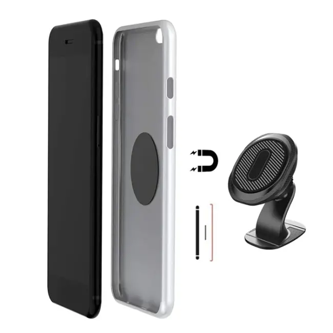 Ally ML180 Araç Torpido Üstü Manyetik Yuvarlak Telefon Tutucu-(5775)