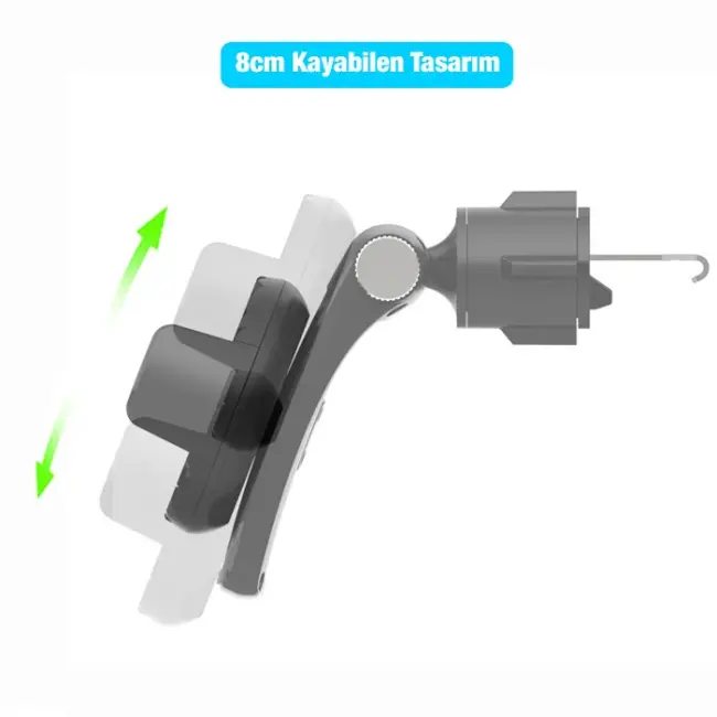 Ally 360 Dönebilen Araç Klima Havalandırma Bölmesi Kancalı Telefon Tutucu-(5775)