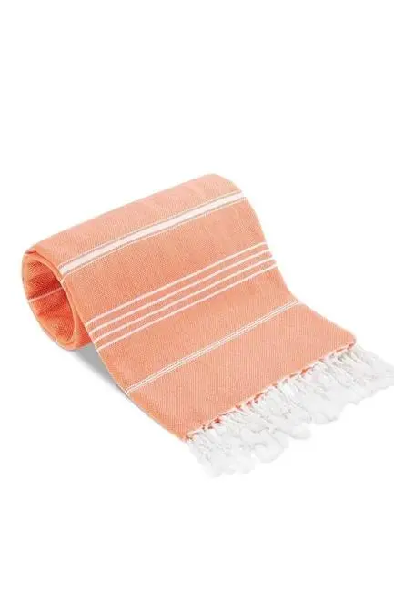 Summer Wind Soft %100 Pamuk Peştemal 100x180 cm Turuncu