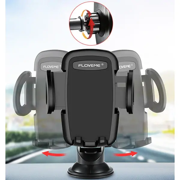 FLOVEME Teleskopik Cep Telefonu Araba-Araç Tutucu-(5775)