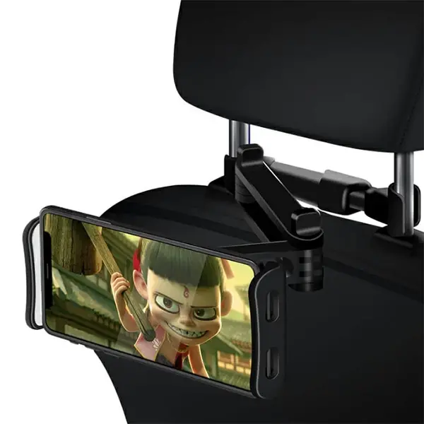 Ally CHZ-06 Teleskopik Araç Arka Koltuk 12.9 İnch Tablet Telefon Tutucu-(5775)