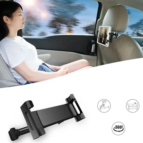 ALLY CHZ-04 Araç Arka Koltuk 12.9 İnch Kadar Tablet Telefon Tutucu-(5775)