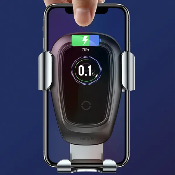 Baseus Gravity Metal Wireless Kablosuz Araç Şarj Tutucu Wxyl-B0a-(5775)