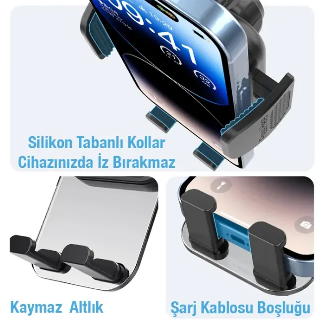 ALLY ML-217 Araç İçi Havalandırma Telefon Tutucu-(5775)