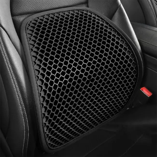 ALLY Jel Destekli Ortopedik Bel Sırt Minderi | Araç Ofis ve Ev Koltukları İçin Ergonomik Bel Sırt Destek Minderi-(5775)