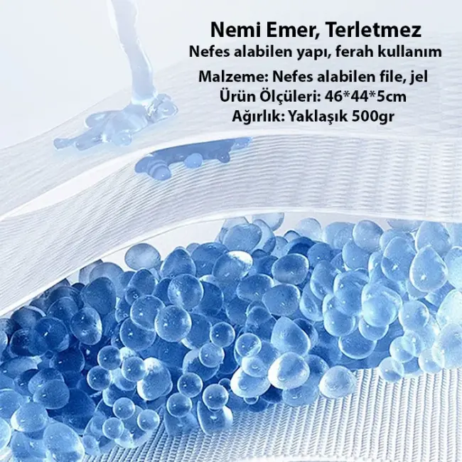 ALLY Jel Destekli Ortopedik Bel Sırt Minderi | Araç Ofis ve Ev Koltukları İçin Ergonomik Bel Sırt Destek Minderi-(5775)