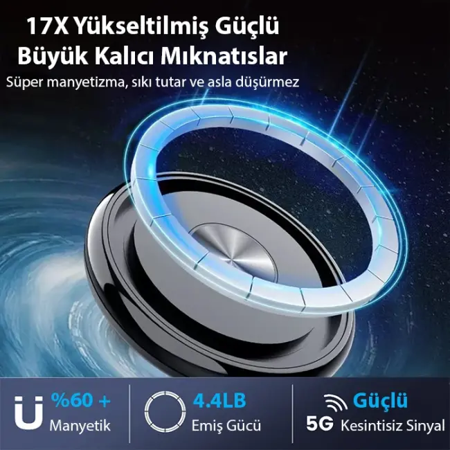 ALLY Ayarlanabilir Araç İçi Torpido Üstü Manyetik Telefon Tutucu-(5775)