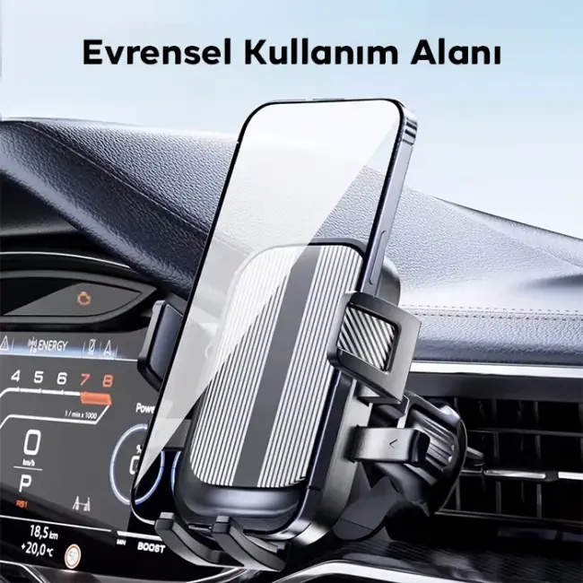 ALLY B093 Yuvarlak Havalandırma Uyumlu Araç Içi Telefon Tutucu-(5775)