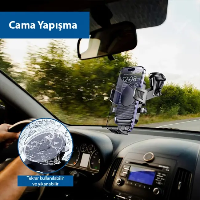 ALLY  A145 Araç İçi Torpido Üstü Telefon Tutucu-(5775)