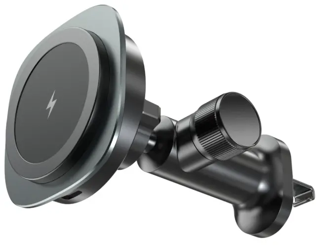 ALLY QI-206 Magsafe Uyumlu Araç Içi 15W Kablosuz Hızlı Şarj Telefon Tutucu-(5775)