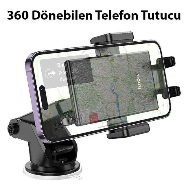 Hoco H49 Torpido Üstü Vantuzlu Araç İçi Telefon Tutucu-(5775)