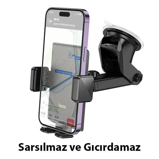 Hoco H49 Torpido Üstü Vantuzlu Araç İçi Telefon Tutucu-(5775)