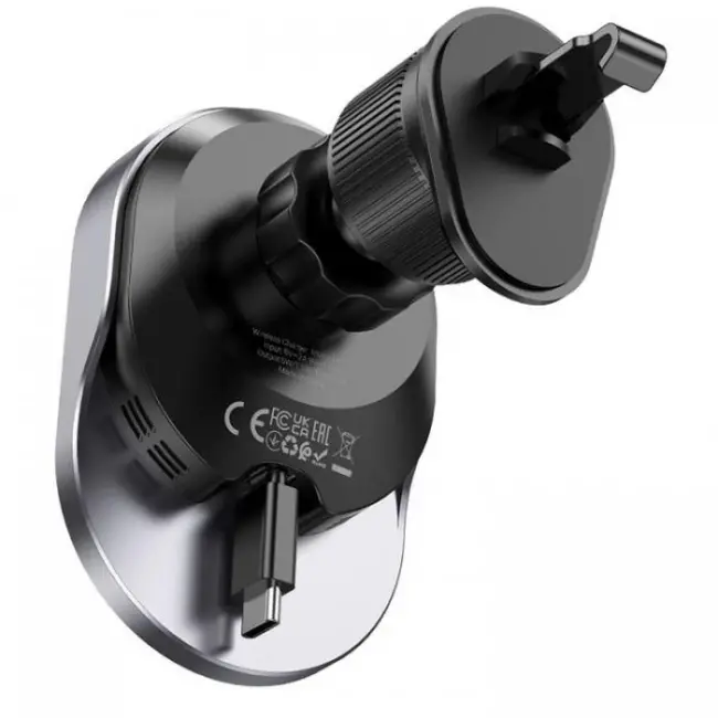 HOCO HW12 Kablosuz Şarjlı Araç İçi Havalandırma Manyetik Telefon Tutucu-(5775)