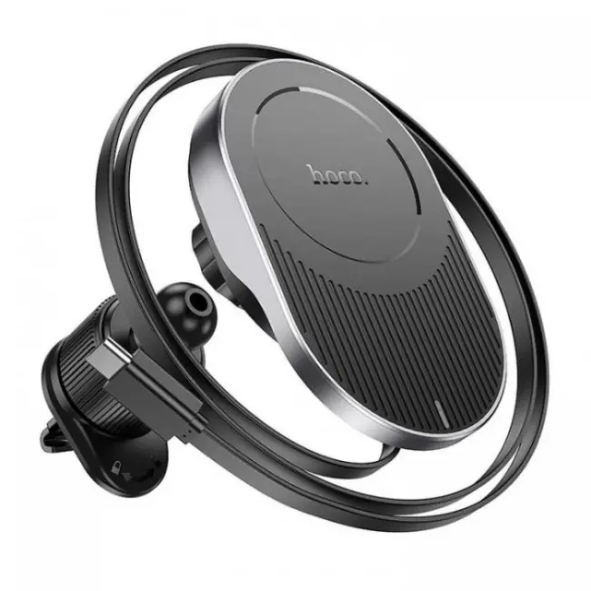 HOCO HW12 Kablosuz Şarjlı Araç İçi Havalandırma Manyetik Telefon Tutucu-(5775)