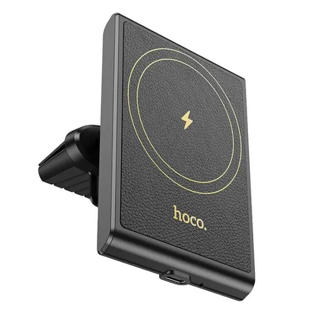 Hoco HW19 Klima Havalandırma Bölmesi Wireless Kablosuz Hızlı Şarj Araç Telefon Tutucu-(5775)