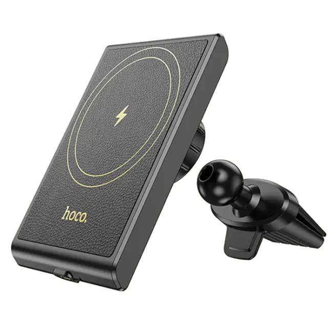 Hoco HW19 Klima Havalandırma Bölmesi Wireless Kablosuz Hızlı Şarj Araç Telefon Tutucu-(5775)