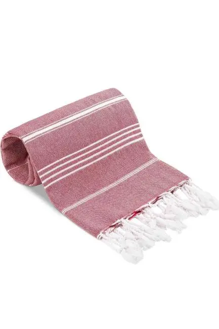 Summer Wind Soft %100 Pamuk Peştemal 100x180 cm Bordo