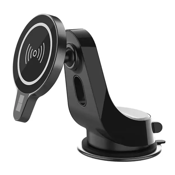 ALLY Magsafe iPhone 15-14-13-12 Serisi 15W Kablosuz Hızlı Şarj Cihazı ve Araç Tutucu-(5775)