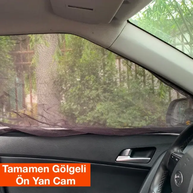 ALLY Araba Yan Cam Perdesi Sineklik Araç Oto Güneşlik Örtü Perde Kılıf-(5775)