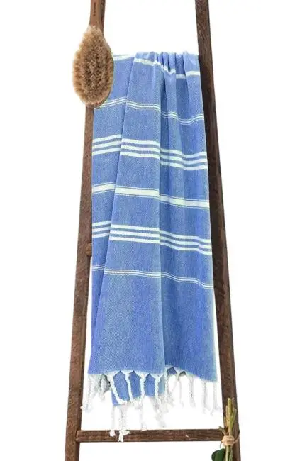 Summer Wind Soft %100 Pamuk Peştemal 100x180 cm Mavi