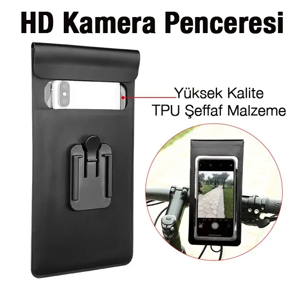 ALLY F1-C Su Geçirmez Bisiklet Gidon Telefon Tutucu-(5775)