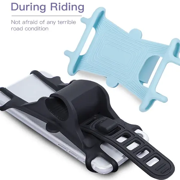 KUULAA Universal Silikon Bisiklet Motosiklet Telefon Tutucu-(5775)