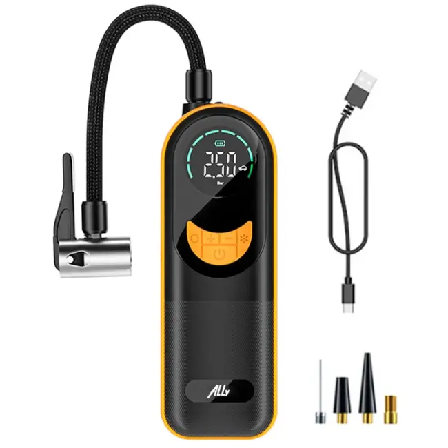 ALLY ST-5520 Dijital Basınç Göstergeli Oto Lastik Şişirme Pompası Hava Kompresörü-(5775)