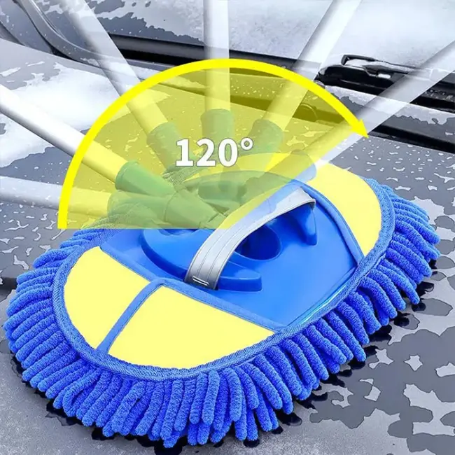 ALLY Mikrofiber Dönebilen Püsküllü Araba Yıkama Ve Temizleme Fırçası-(5775)