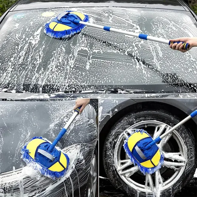 ALLY Mikrofiber Dönebilen Püsküllü Araba Yıkama Ve Temizleme Fırçası-(5775)