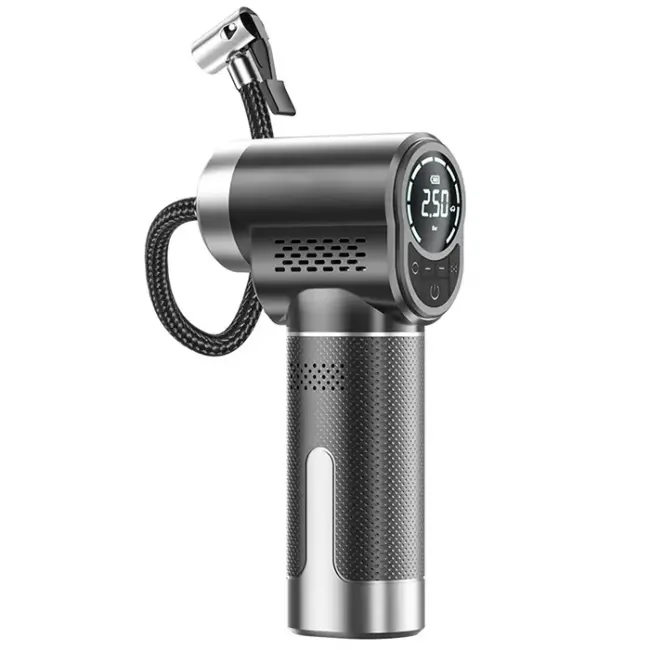 ALLY ST-5518 Dijital Göstergeli Şarjlı Taşınabilir Hava Kompresörü Lastik Pompası-(5775)