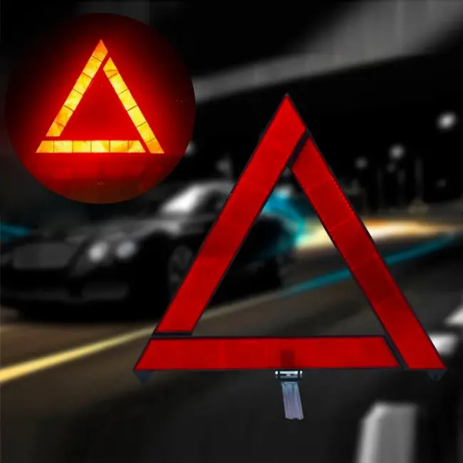 Ally Katlanabilir Araç Oto Acil Durum Arıza Reflektörü Yansıtıcı Dur İşareti-(5775)