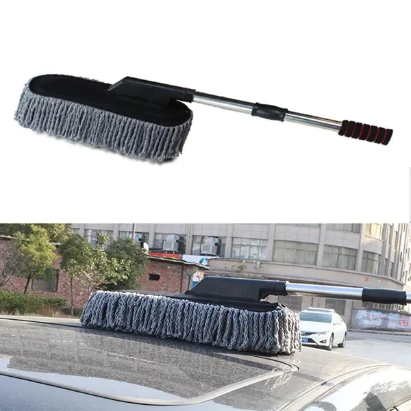 ALLY Mikrofiber Püsküllü Araba Yıkama Temizleme Fırçası Toz Alma Fırçası-(5775)