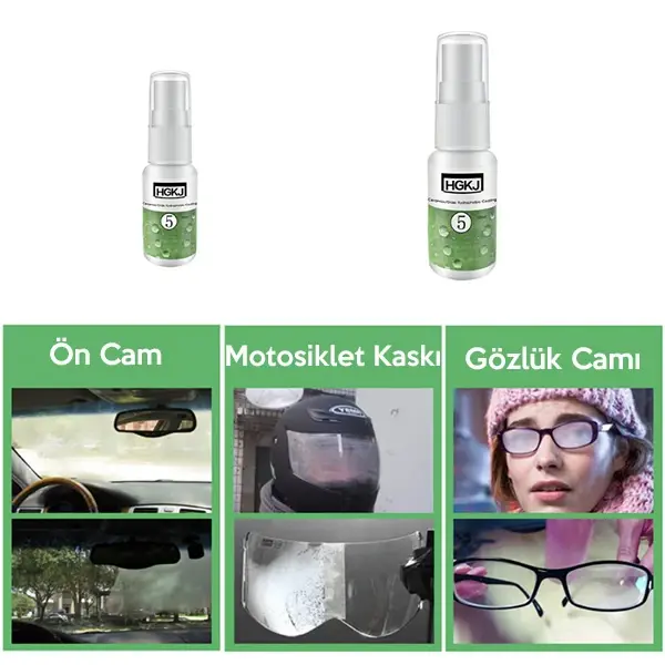 HGKJ 5 20ml Buğu Önleyici Buhar Engelleyici Araba Cam Temizleyici Anti Fog Agent-(5775)