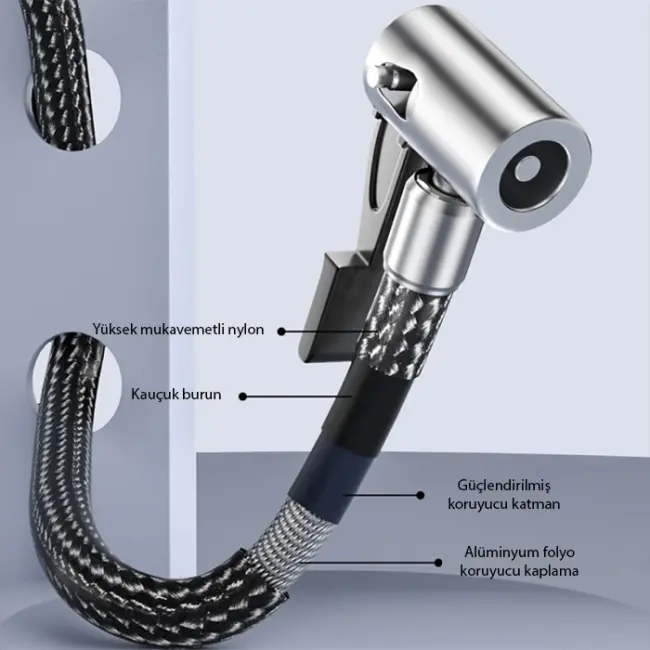Ally ST-5523 LED Işıklı Taşınabilir Hava Pompası Kompresör Araç Lastik Şişirme Makinesi-(5775)