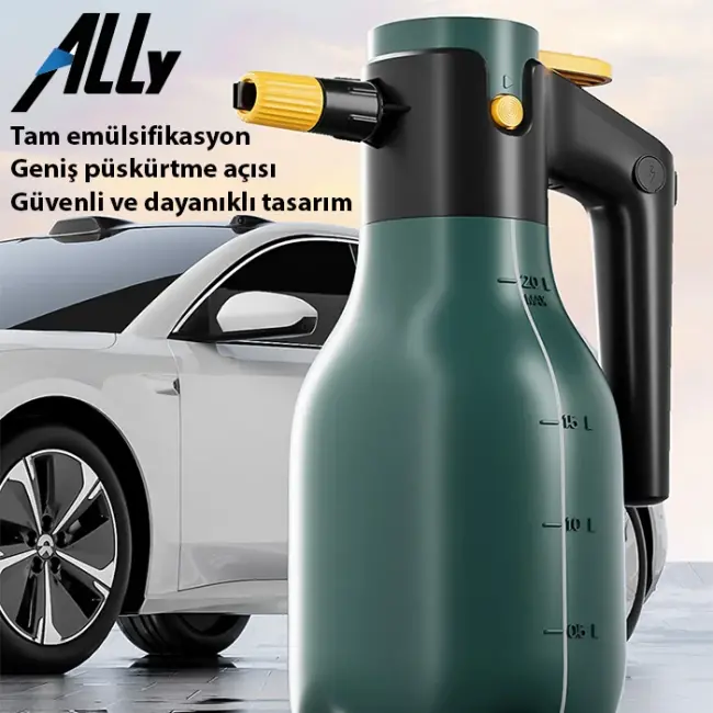 ALLY 2L Yüksek Basınçlı Şarjlı Köpük Makinası Oto Yıkama Pompası Köpük Püskürtücü-(5775)