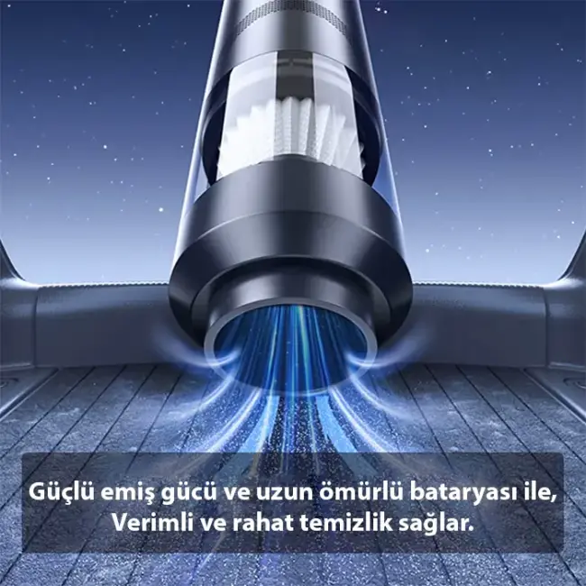 ALLY Elektrikli Araç Süpürgesi - Araba Süpürgesi - Oto Süpürge - Mini Süpürge ST-6675c-(5775)