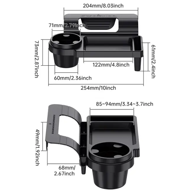 ALLY Oto Araç Içi Bardaklık Organizer Bardak Tutucu Saklama Kutusu-(5775)