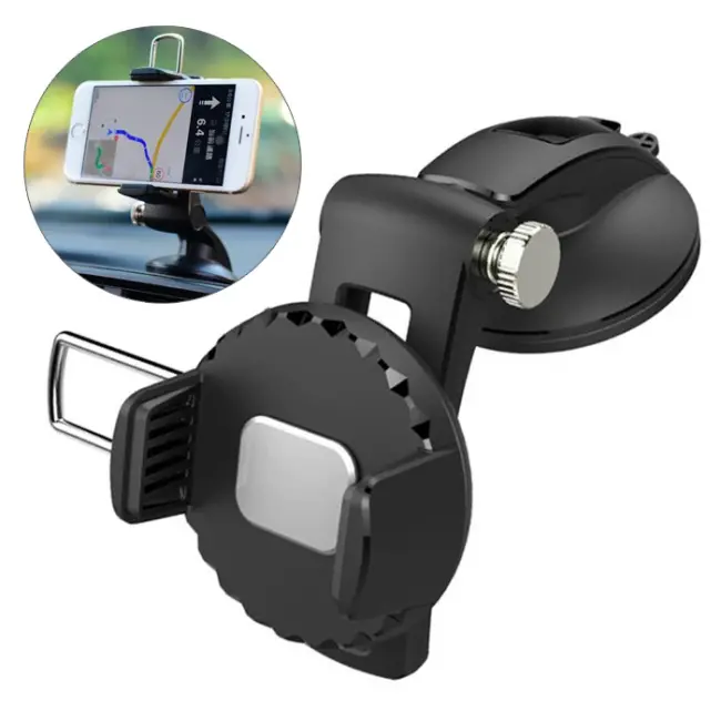 Ally 360 Dönebilen Torpido Üstü Vakumlu Araç Oto Telefon Tutucu-(5775)