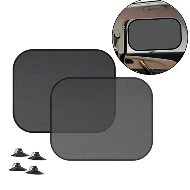 Ally Araç Oto Yan Cam Vantuzlu Güneşlik Kalkan 2 Adet 36x44cm-(5775)