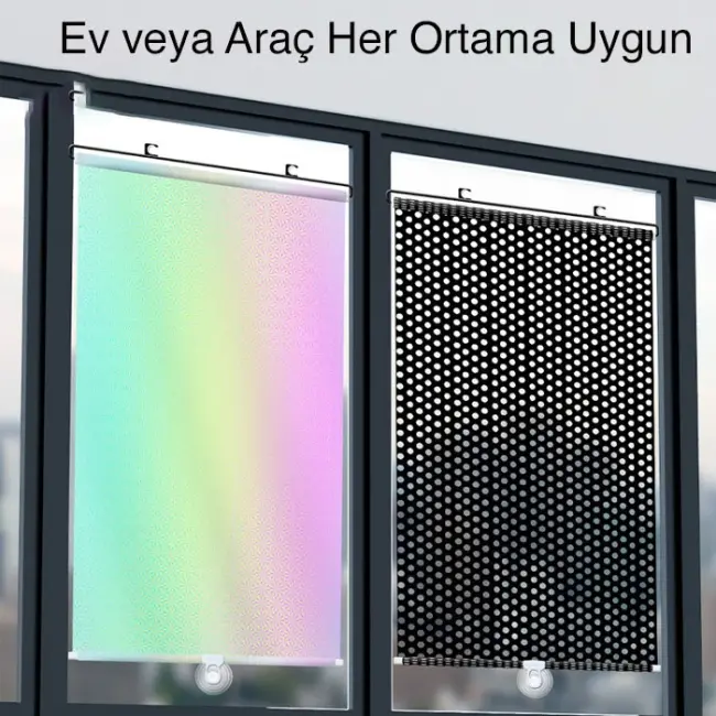 Araba Araç içi Katlanabilir Araç Oto Ön Cam Güneşlik Branda 50x125cm-(5775)