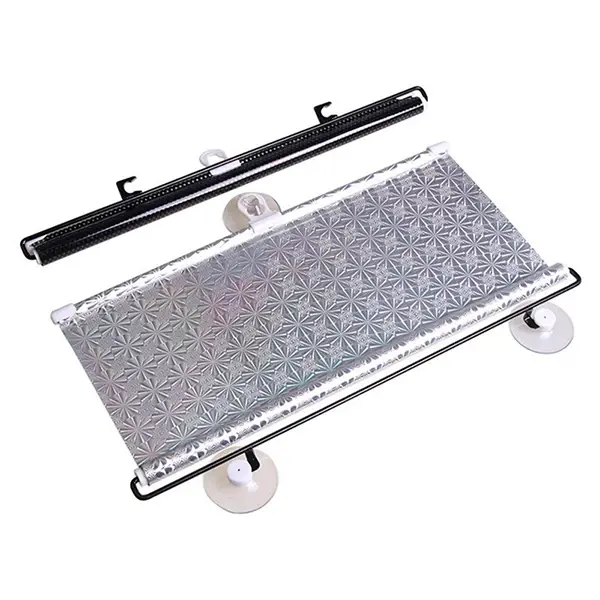 Araç İçi Araba Güneşliği Oto Ön Cam Güneşlik Branda Katlanabilir Koruyucu Güneşlik 68 x125 Cm-(5775)