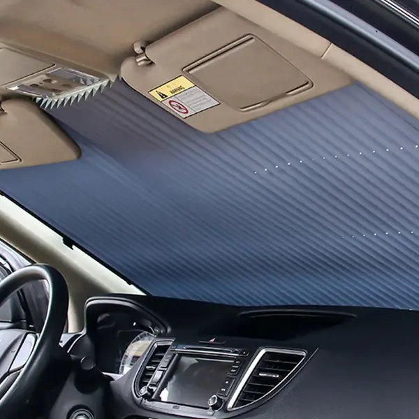 ALLY 46CM Araç Ön Cam Güneşlik Otomatik Geri Çekilebilir Katlanabilir-(5775)