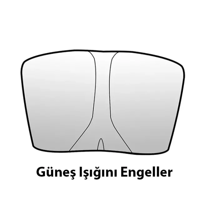 Ally Tesla Model Y Model 3 için Ön Cam Güneşliği Katlanır Ön Pencere Güneşlik-(5775)
