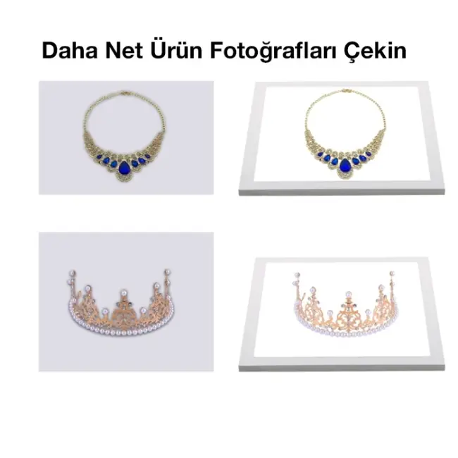 PULUZ 20x20cm Gölgesiz Ürün Fotoğraf Çekim LED Işık Paneli-(5775)