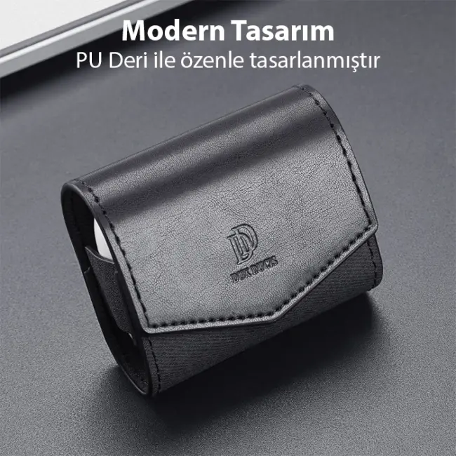 Dux Ducis Mix Series Apple Airpods 3 için Premium Mıknatıslı Deri Kılıf-(5775)