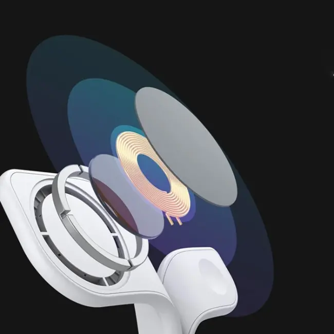 Ally 5in1 iPhone 15-14-13-12 Apple Watch Tutucu Kablosuz Şarj İstasyonu Hızlı Şarj Standı LED Işıklı-(5775)