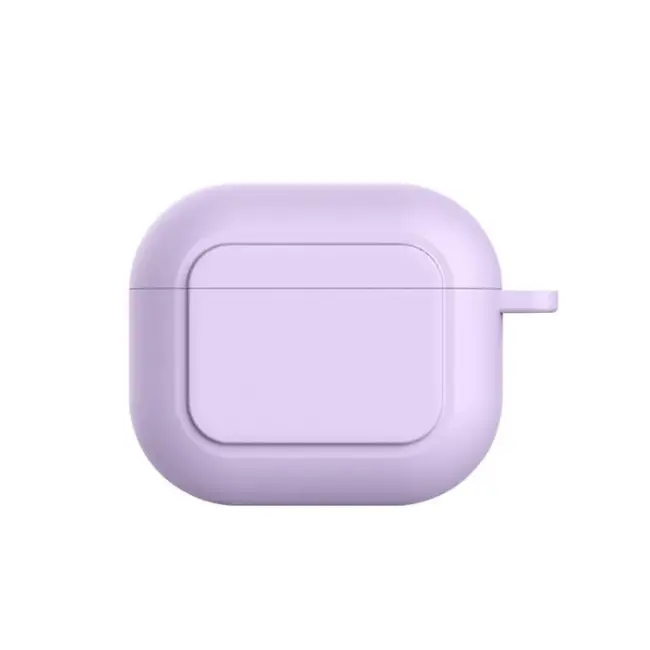 Ally Apple AirPods 3 için Kancalı Ultra İnce Silikon Kulaklık Kılıfı-(5775)