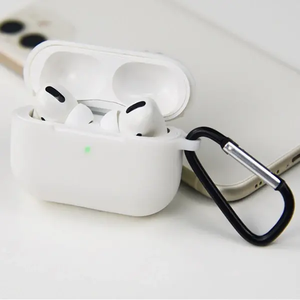 Ally Apple Airpods Pro İnce Slim Silikon Kılıf+Anahtarlık-(5775)