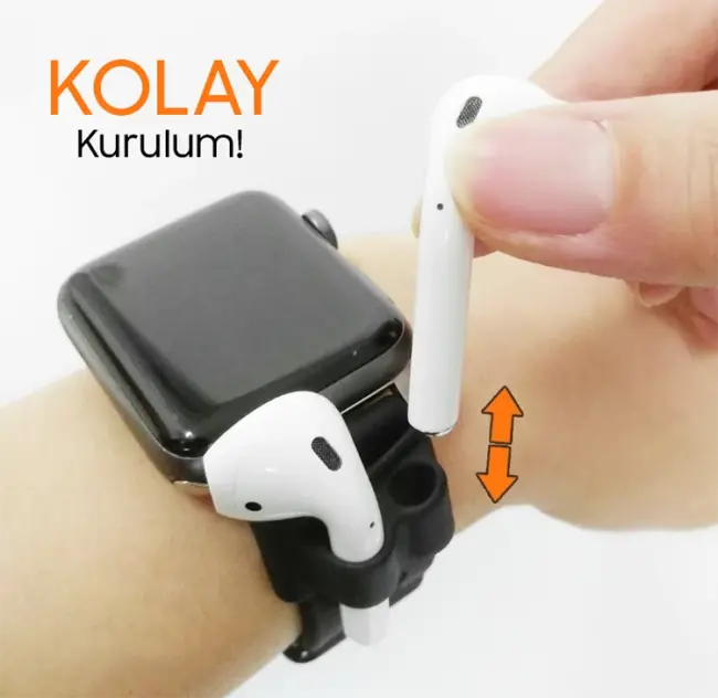 Ally Airpods  Silikon Saat Tutucu-(5775)