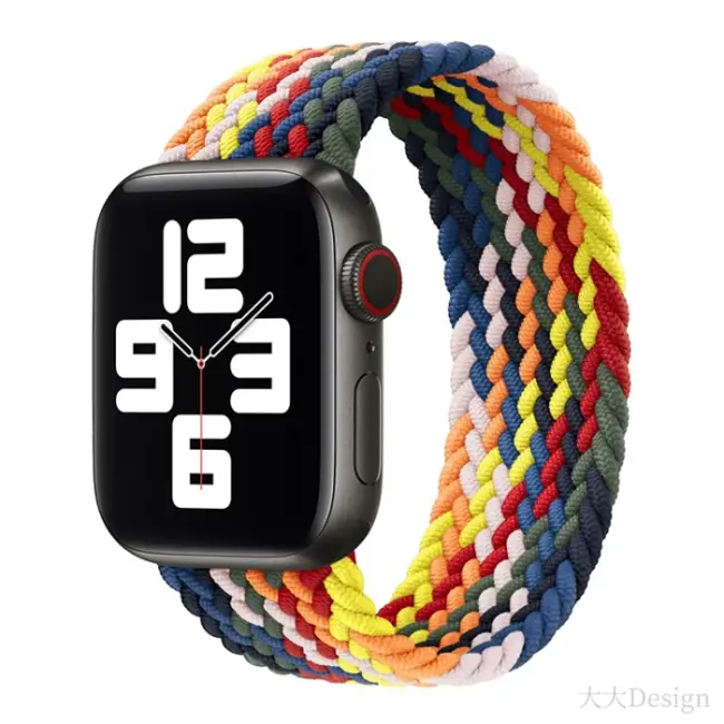 Ally Apple Watch 7-8 41mm 6-5-4 40mm Single loop Plastik Kayış Kordon 3-2-1 38mm-(5775)